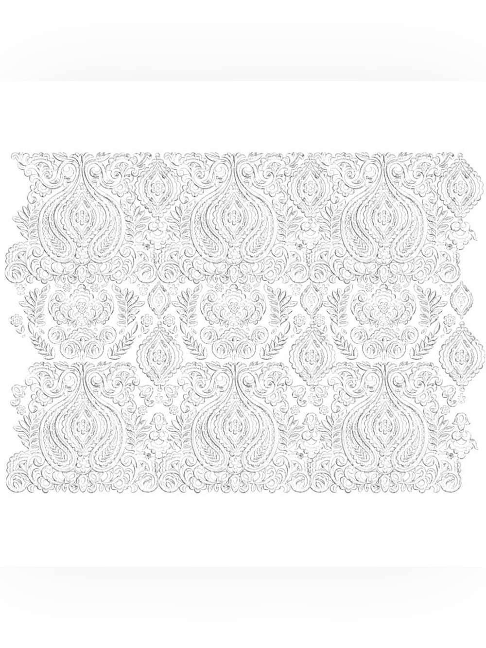 Redesign with Prima Decor Transfer | WHITE ENGRAVINGS | 24” x 35”